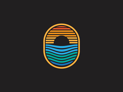 Sunset Logo branding graphic design icon illustration logo sunset vector vintage