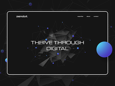 ZENDOT. design figma future illustration landing page photoshop ui