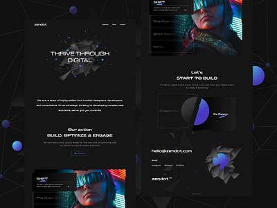 Zendot - Landing Page design illustration landing page ui uiux