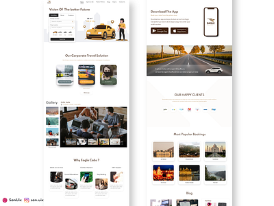 Eaglecabs branding designs popular trending ubercabs ui uiux web web design web inspiration webdesigns website design website redesign