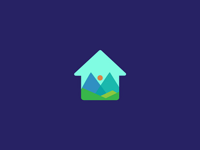 Mountain House branding design graphic design house icon illustration logo mountain ui vector