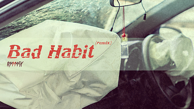 Bad Habit cover art graphic design music