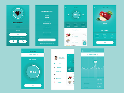 FitUp App about application body design designer exercises figma fit fitness food frame protein sketch structure ui uk up ux