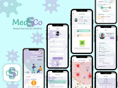 Medsco - A mobile app for Covid-19 Vaccination covid covid 19 mobile mobile app design mobile ui uiux user experience user interface