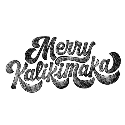 Merry Kalikimaka Script Sketch branding design designbrew handlettering illustration lettering logo procreate script scriptlettering sketch typography vector