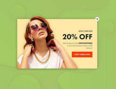 Daily UI #16 - Pop-Up / Overlay dailyui dailyuichallenge discount pop up