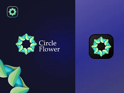 3D Logo Concept. 3d 3d logo branding circle logo design flower flower logo graphic design identity illustration logo logo design logo mark mark monogram recent logo trendy logo unique logo vector