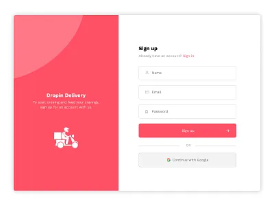 Daily UI Design | Day 01 | Sign up page branding design digital agency illustration logo saas typography ui ux vector
