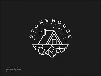 Stone House Logo branding design home logo house icon illustration logo logo maker logodesign realestate logo residance log sale logo stone stone house top logo typhograpy typography ui ux vector