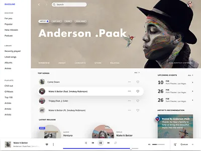 #UI Challenge - Music App Artist Page