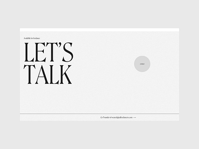Concept for my portfolio graphic design ui