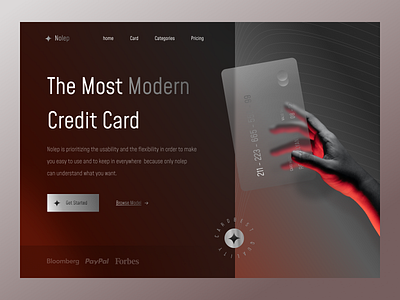 NOLEP - Credit Card branding card credit credit card design glass illustration mobile app mobile app design mobile design mobile ui moblieapp odama plainthing trends ui uiux web web design website
