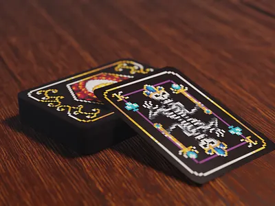 Baron Playing Cards Render 3d 3d render cards fantasy illustration pixel pixelart