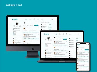 Haelo design influencer marketing mobile app ui ux webapp