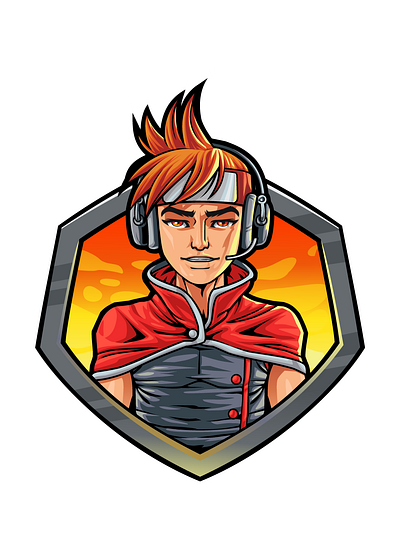 Ninja Gamers 02 branding character logo design gaming illustration logo sold out vector