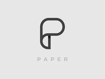 Paper Logo concept branding design flat graphic design icon illustration logo paper vector