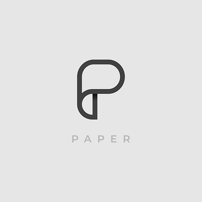 Paper Logo concept branding design flat graphic design icon illustration logo paper vector