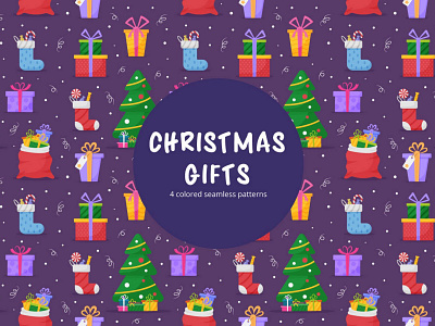 Christmas Gifts Vector Free Seamless Pattern backgrond chirstmas chrismas chrismast christmas christmass christmast chritmas cristmas design free freebie gift graphics pattern patterns seamless vector xmas сhristmas