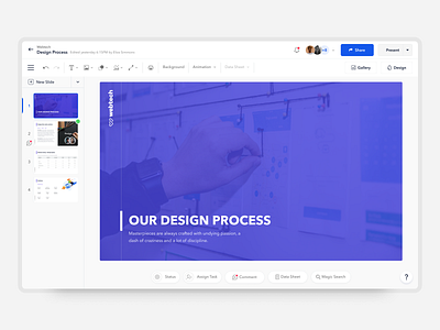 Presentation Dashboard canvas design figma illustration present presentation sketch slide slides ux web website