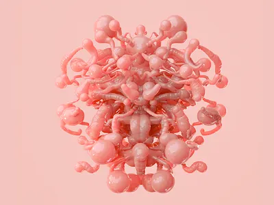 VR Sculpt 3d abstract art cinema4d design digital art experimental fine art form illustration model redshift render sculpture sss symmetry texture translucent virtual reality vr