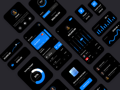 Finance UI elements app appdesign appui clean finance finance app minimal mobile app ui uidesign uielements uiuix user inteface ux