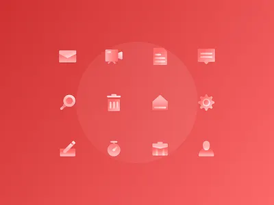 Trendy Gradient Icons design icons ui uidesign