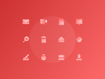 Trendy Gradient Icons design icons ui uidesign