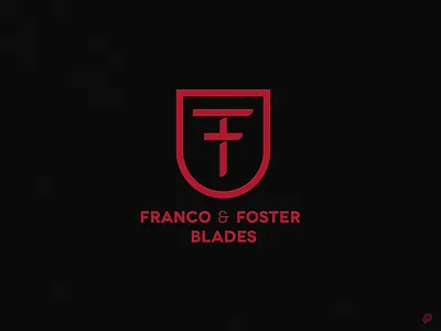 FF blades branding f ff graphic design logo logodesign shield