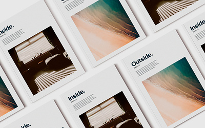 Outside / Inside Magazine branding design geometric graphic design illustration logo typography ui ux vector