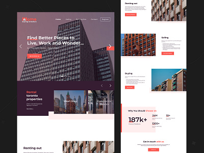 Home Buying Invester Web Design app design business graphic design home renting interaction design real estate ui web design websites