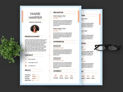 Resume / CV Template Pro clean cover letter cv design cv template cv template pro design doc graphic design illustration job cv job modern modern modern cv resume resume design resume simple cv resume template simple simple cv word cv