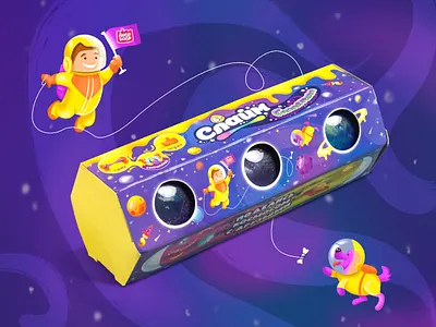 Slime package design branding character goods for kids graphic design illustration package design product design vector