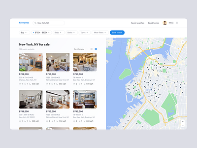 Real estate - web app design apartment app clean design estate filters house map marketplace minimal property property management real estate rent search sell ui ux web app design website