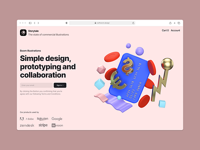 Boom illustrations 🤑 3d boom colorful design finance illustration illustrations objects product storytale ui