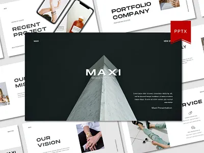 Maxi Minimal Presentation abstract branding business chart concept corporate creative design google slides illustration keynote minimal multipurpose powerpoint presentation purpose slides vector web development web maintance