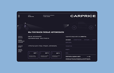 Caprice - Landing page booking carprice cars design illustration landing page search ui
