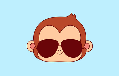 Monkey animal drawing animal illustration animal vector charachter design cute monkey design cute monkey drawing cute monkey illustration cute monkey sticker cute monkey vector design cute stickers monkey cartoon monkey design monkey drawing monkey illusteration monkey logo monkey sticker monkey vector logo