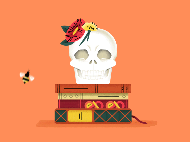 The fortune teller animation gif illustration