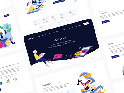 Amiltone Website agency branding expertise figma illustration responsive studio team ui ui ux design ui design user interface website