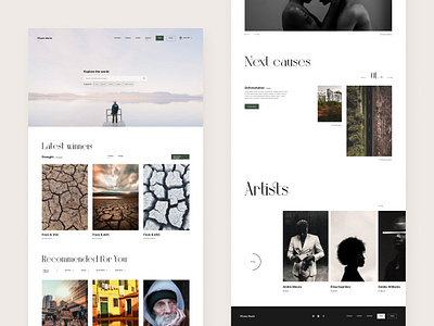 Pexels World - Explore artists cause concept deforestation layout pexels pictures travel ui ui ux design ui design user interface