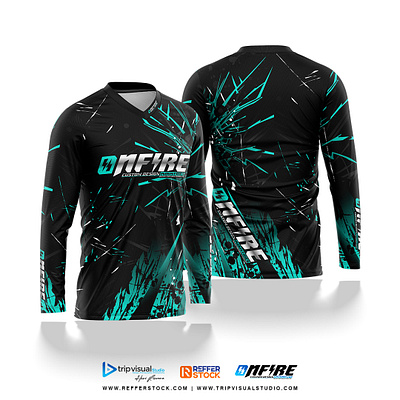 Long Sleeve Jersey Design for Motocross – Onfire 9 apparel clo3d clothes clothing design fashion fashion design graphic design jersey jersey design motocross mx racing sublimation