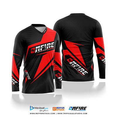 Long Sleeve Jersey Design for Motocross – Onfire 10 apparel clothes clothing design fashion fashion design fashiondesigner graphic design jersey jersey design motocross mx racing stock design