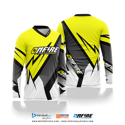 Long Sleeve Jersey Design for Motocross – Onfire 14 apparel clothes clothing design designer fashion fashion design graphic design jersey jersey design motocross mx print racing sublimation