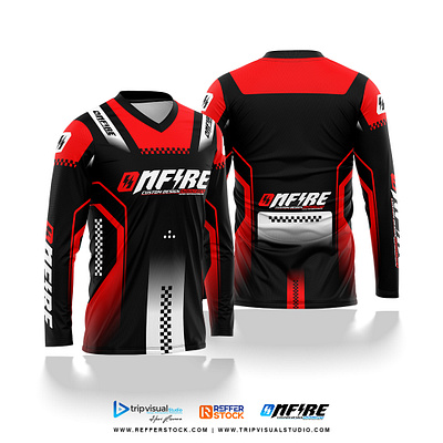 Long Sleeve Jersey Design for Motocross – Onfire 16 apparel clothes clothing design designer fashion fashion design graphic design jersey jersey design mx print racing sublimation