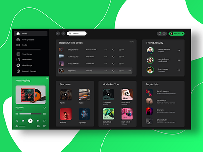 Spotify Redesign adobexd app design behance daily ui design figma prototype redesign spotify spotify redesign spotify ui ui ui ux design uidesign uiux userexperience userinterface ux ux design webdesign