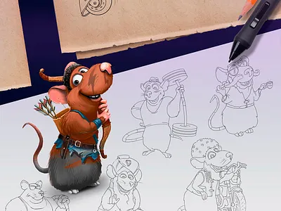 Illustration of the game "KOTOBANDA" 2d art game illustration