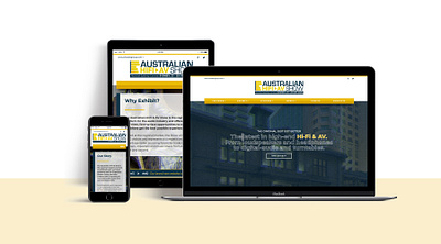 Australian HiFi & AV Show design graphic design ui website wordpress