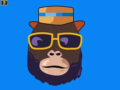 APE CARTOON art catoon digital art drawing graphic design illustration logo vector wallpaper