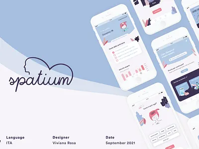 Spatium | App design app appstore artist behance branding dashboard design graphic design icons illustration layout logo mental health mentalhealth mobileapp motion graphics salutementale ui ux web design