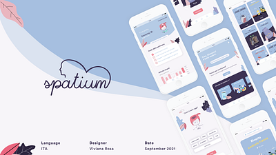 Spatium | App design app appstore artist behance branding dashboard design graphic design icons illustration layout logo mental health mentalhealth mobileapp motion graphics salutementale ui ux web design